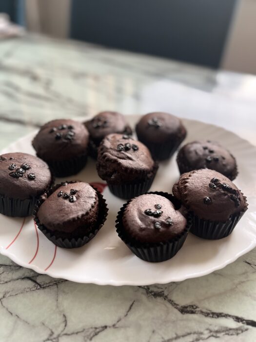 Chocolava muffins